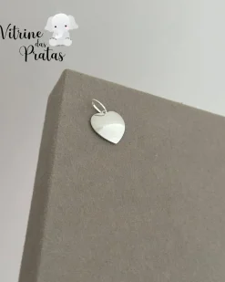 Pingente Plaquinha Coração Personalizado (LEIA A DESCRIÇÃO)