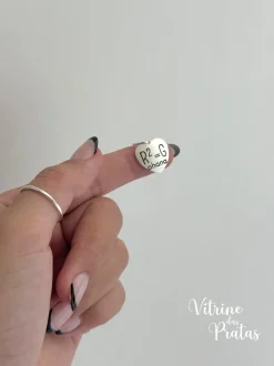 Pingente Plaquinha Coração Personalizado (LEIA A DESCRIÇÃO)