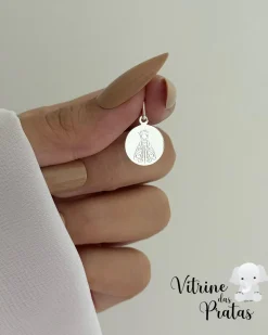 Pingente Plaquinha Nossa Senhora