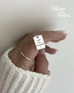 Pingente Plaquinha Quadrada Personalizada (LEIA A DESCRIÇÃO)