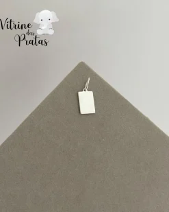 Pingente Plaquinha Quadrada Personalizada (LEIA A DESCRIÇÃO)