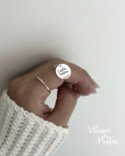 Pingente Plaquinha Redonda Personalizada (LEIA A DESCRIÇÃO)