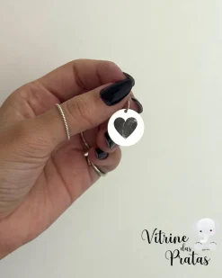 Pingente Plaquinha Redonda Grande Personalizada (LEIA A DESCRIÇÃO)