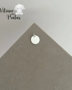 Pingente Plaquinha Redonda Personalizada (LEIA A DESCRIÇÃO)