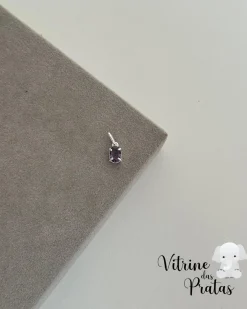 Pingente Zircônia Oval Ametista