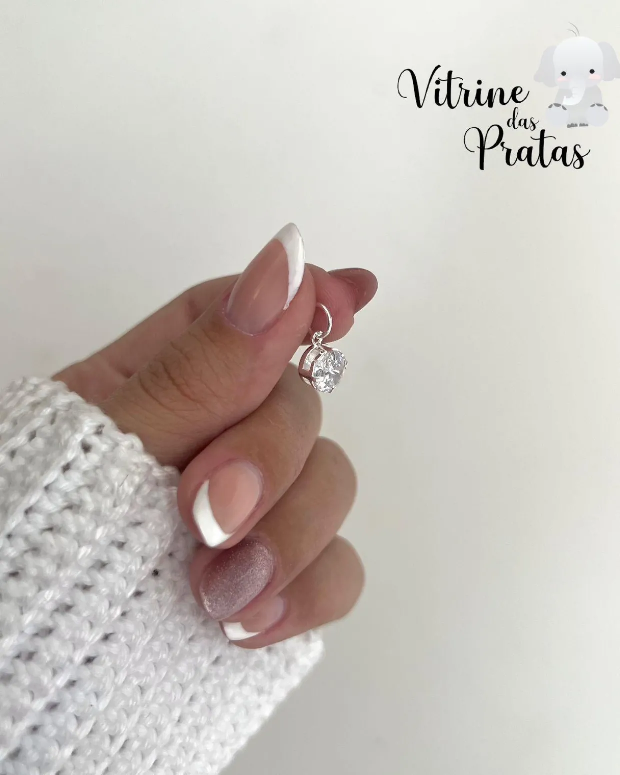 Pingente Zircônia Redonda