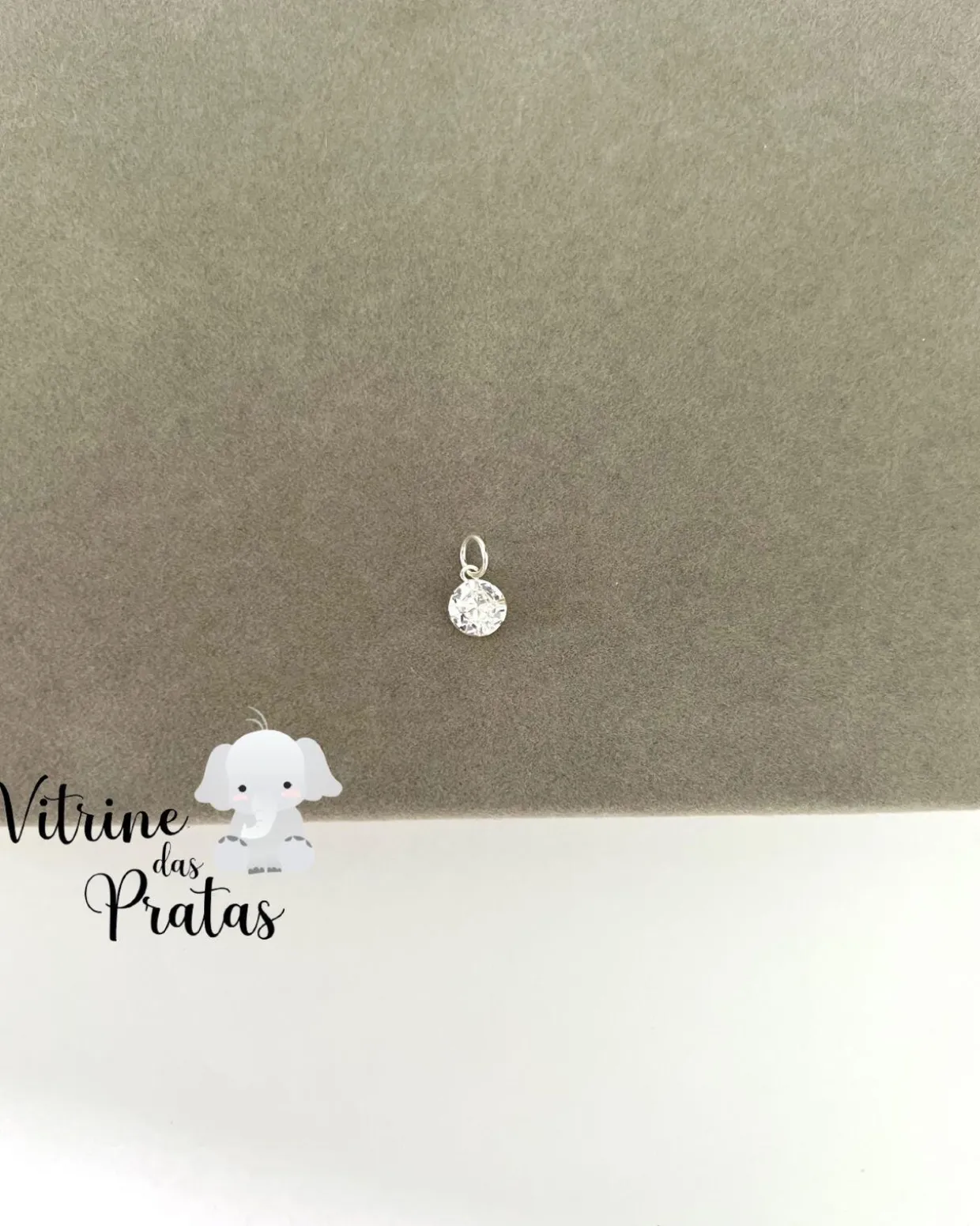 Pingente Zircônia Redonda