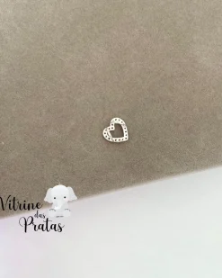 Pingente Coração Vazado Cravejado Color