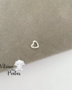 Pingente Coração Vazado Cravejado