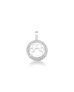 Pingente Pata com Borda Cravejada