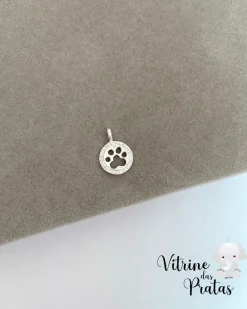 Pingente Pata com Borda Cravejada