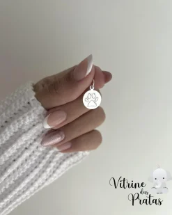 Pingente Plaquinha com Pata