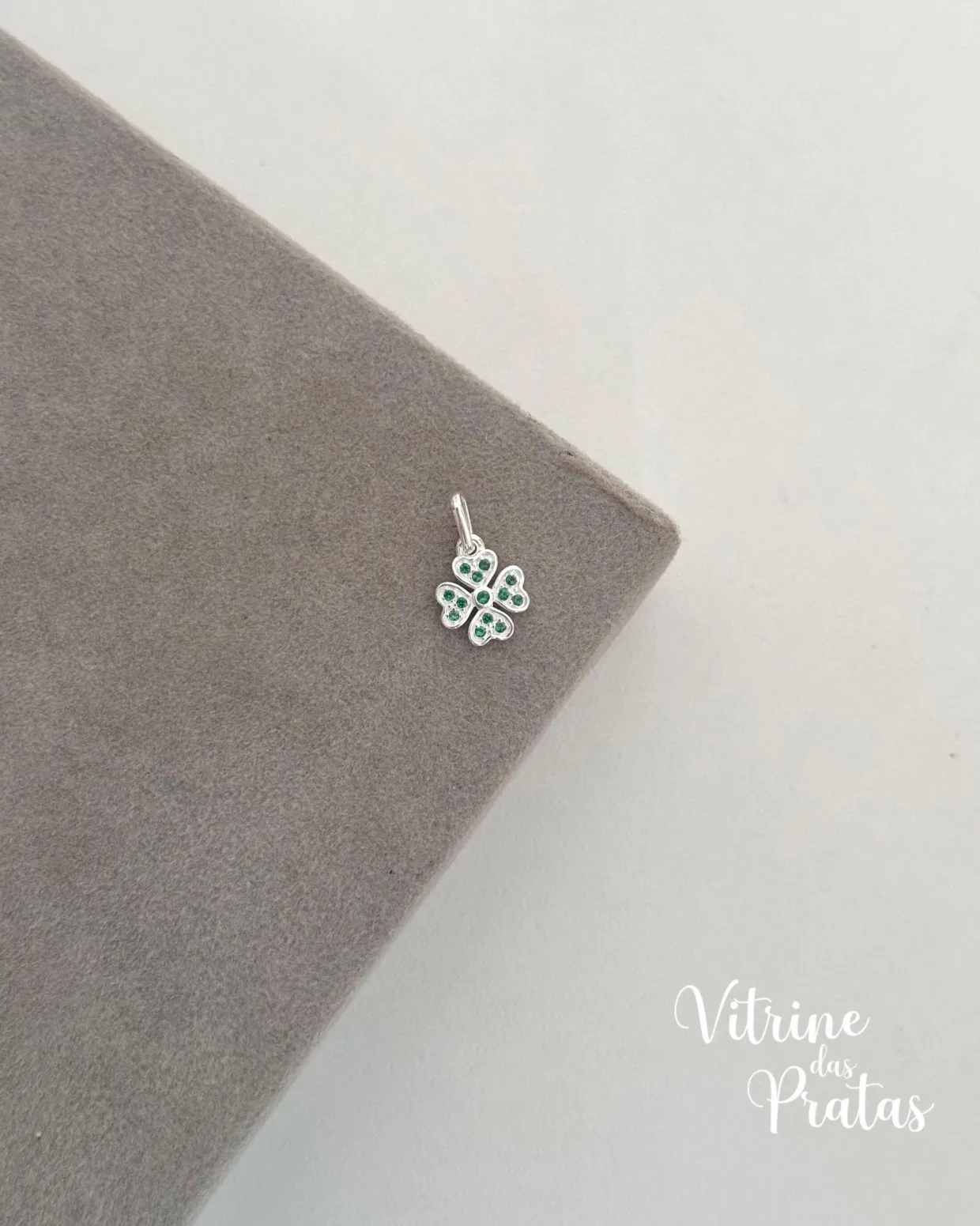 Pingente Trevo Cravejado