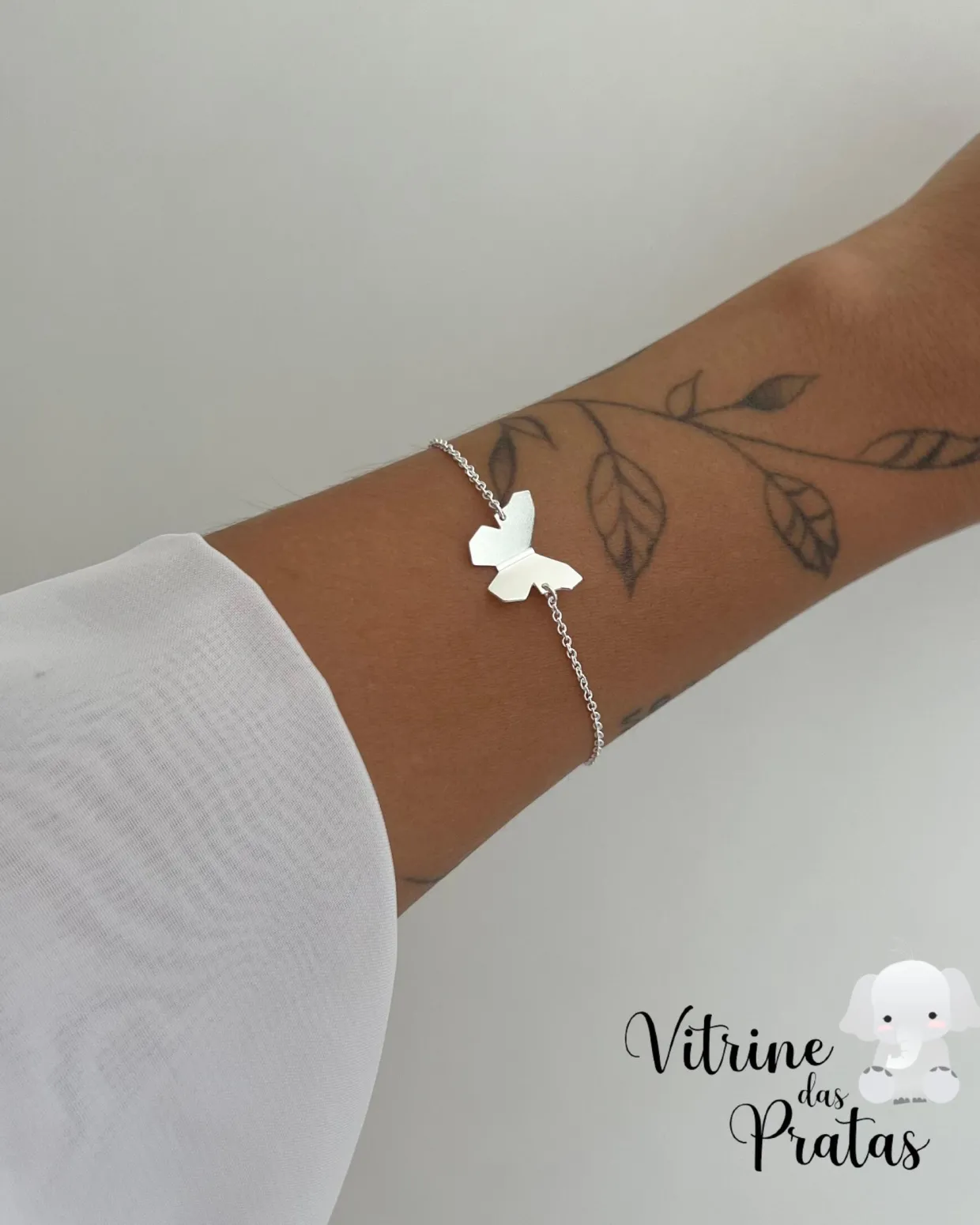Pulseira Borboleta Origami