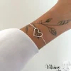 Pulseira Coração Vazado