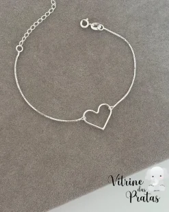 Pulseira Coração Vazado