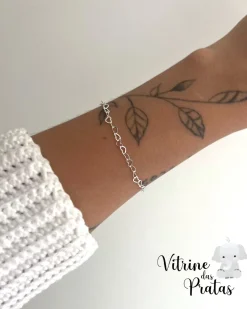 Pulseira Elos Corações