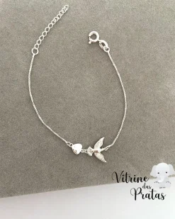 Pulseira Espírito Santo e Coração