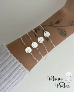 Pulseira Letra com Coração