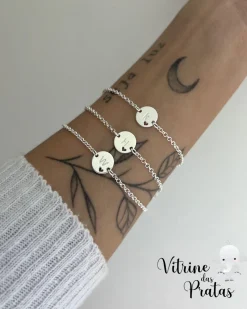Pulseira Letra com Coração