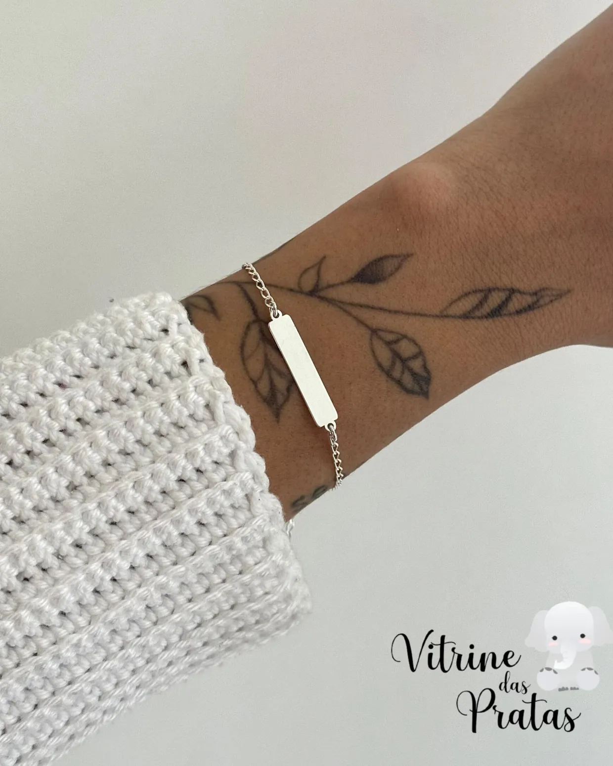 Pulseira Plaquinha Personalizada (LEIA A DESCRIÇÃO)