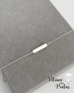 Pulseira Plaquinha Personalizada (LEIA A DESCRIÇÃO)