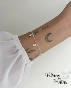 Pulseira Zircônias Penduradas