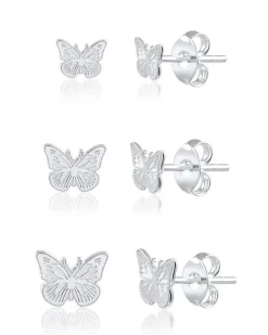 Trio de Brincos Borboletas